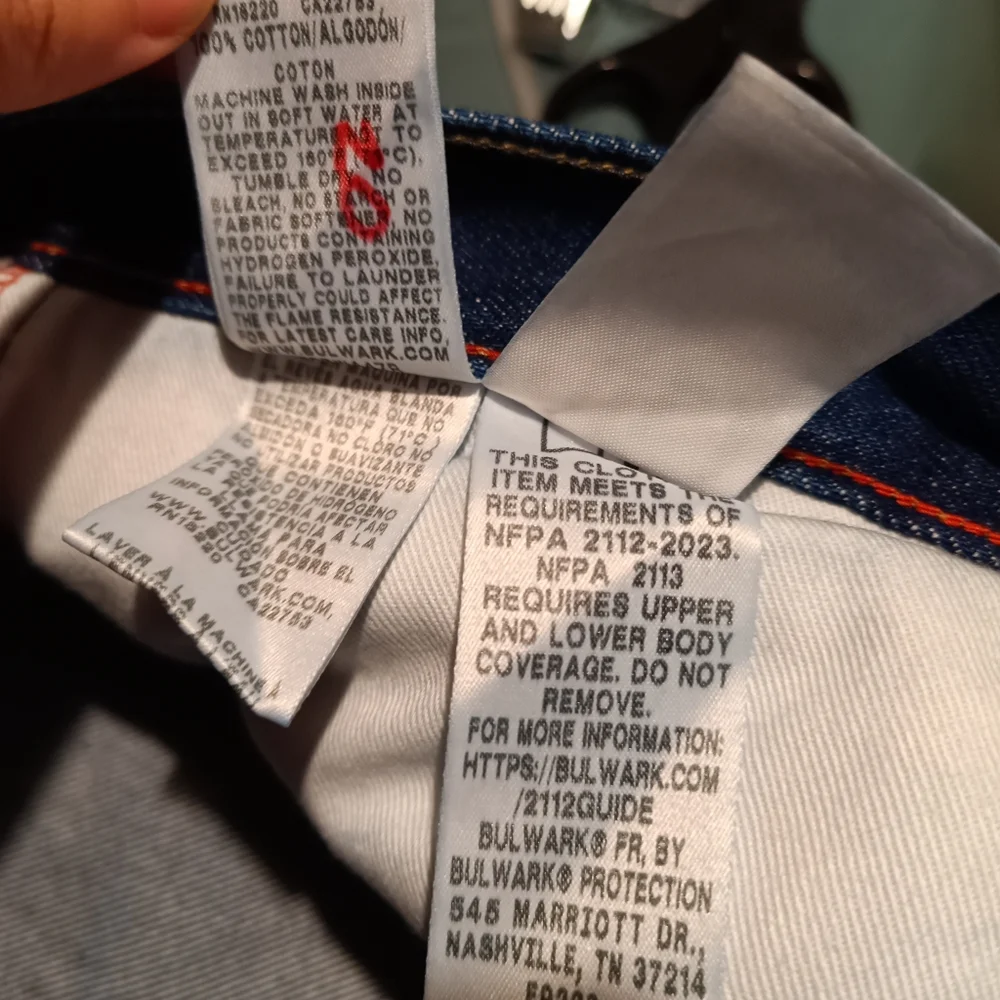 🥭NWT Bulwark 40x32 FR jeans fire resistant - Picture 5 of 10
